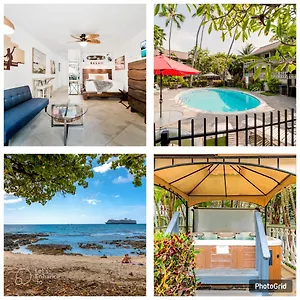 Aparthotel Downtown Hawaiian Paradise With Hot Tub, Pool & - Kona Islander